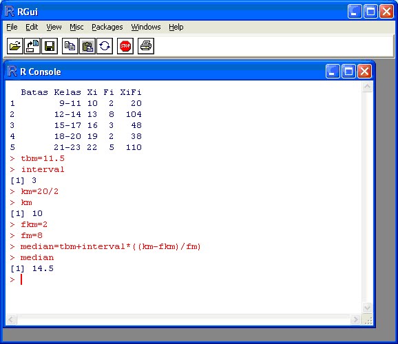 Statistik R STATISTIKA R PROGRAMMING ~ Fauzi Online
