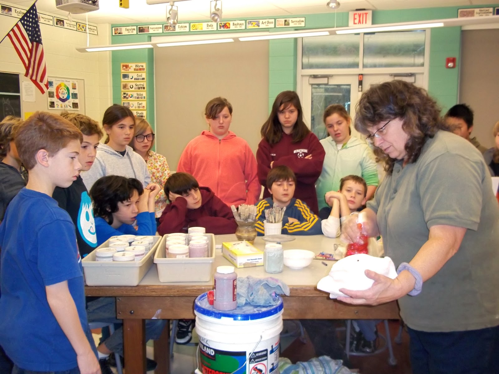 Monument Valley Regional Middle School Art Class Artist in the