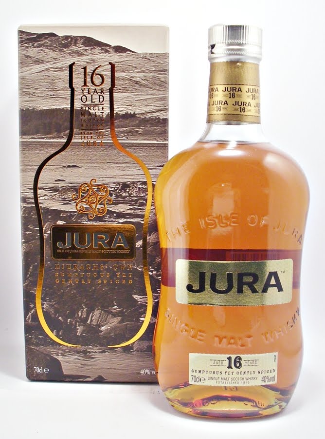 Whisky merchants Jura Single Malt Whisky 16 year old 40 70cl