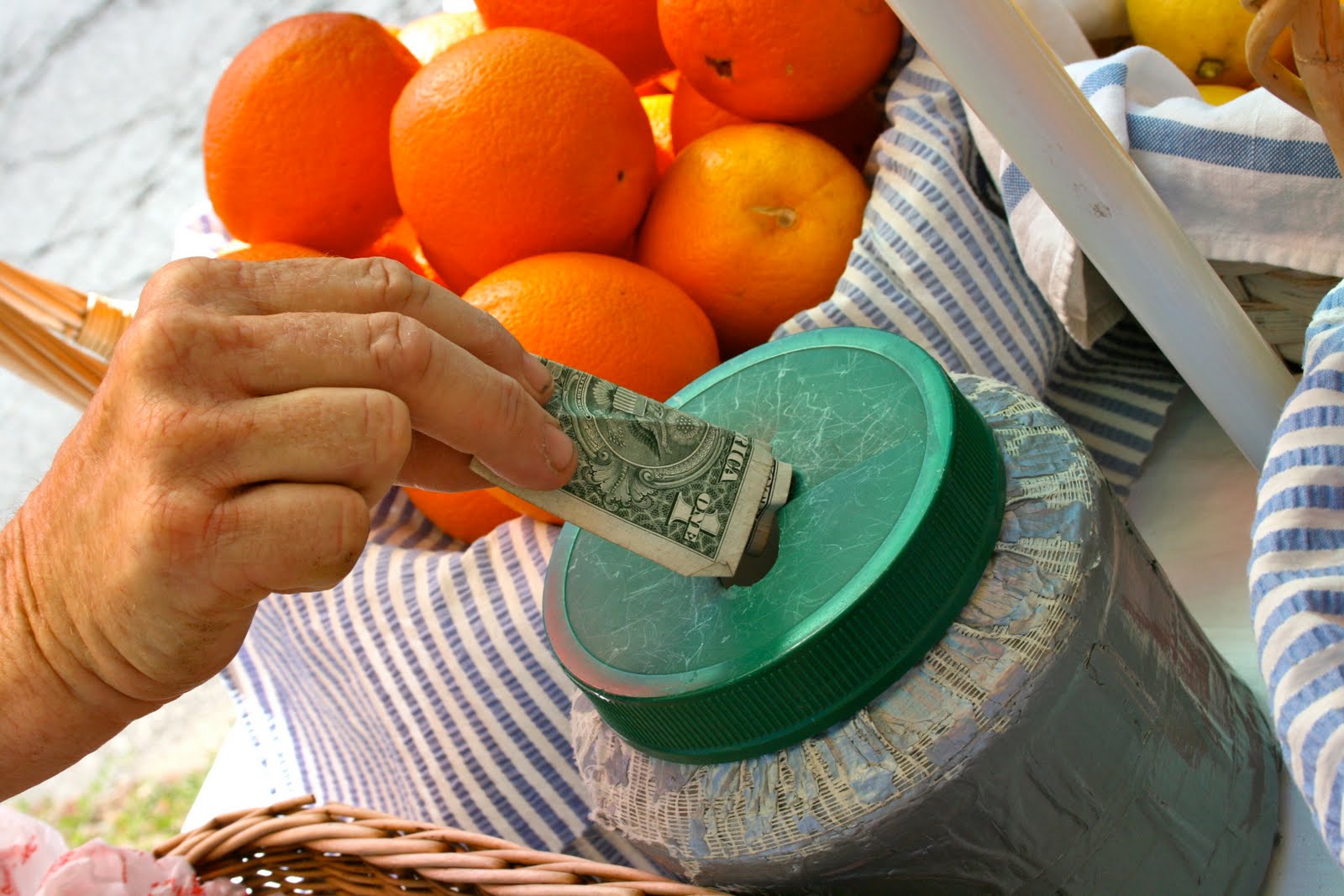 The Polished Pebble Roadside fruit stands