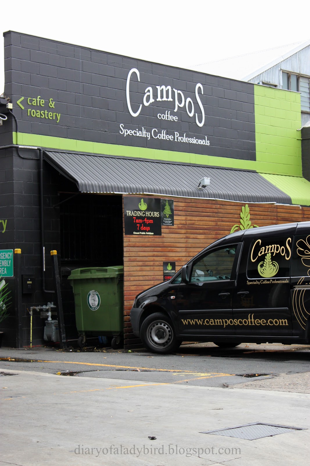 Diary of a Ladybird Campos Cafe & Roastery, Fortitude Valley