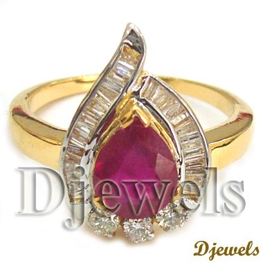 Natural Ruby Ladies Ring