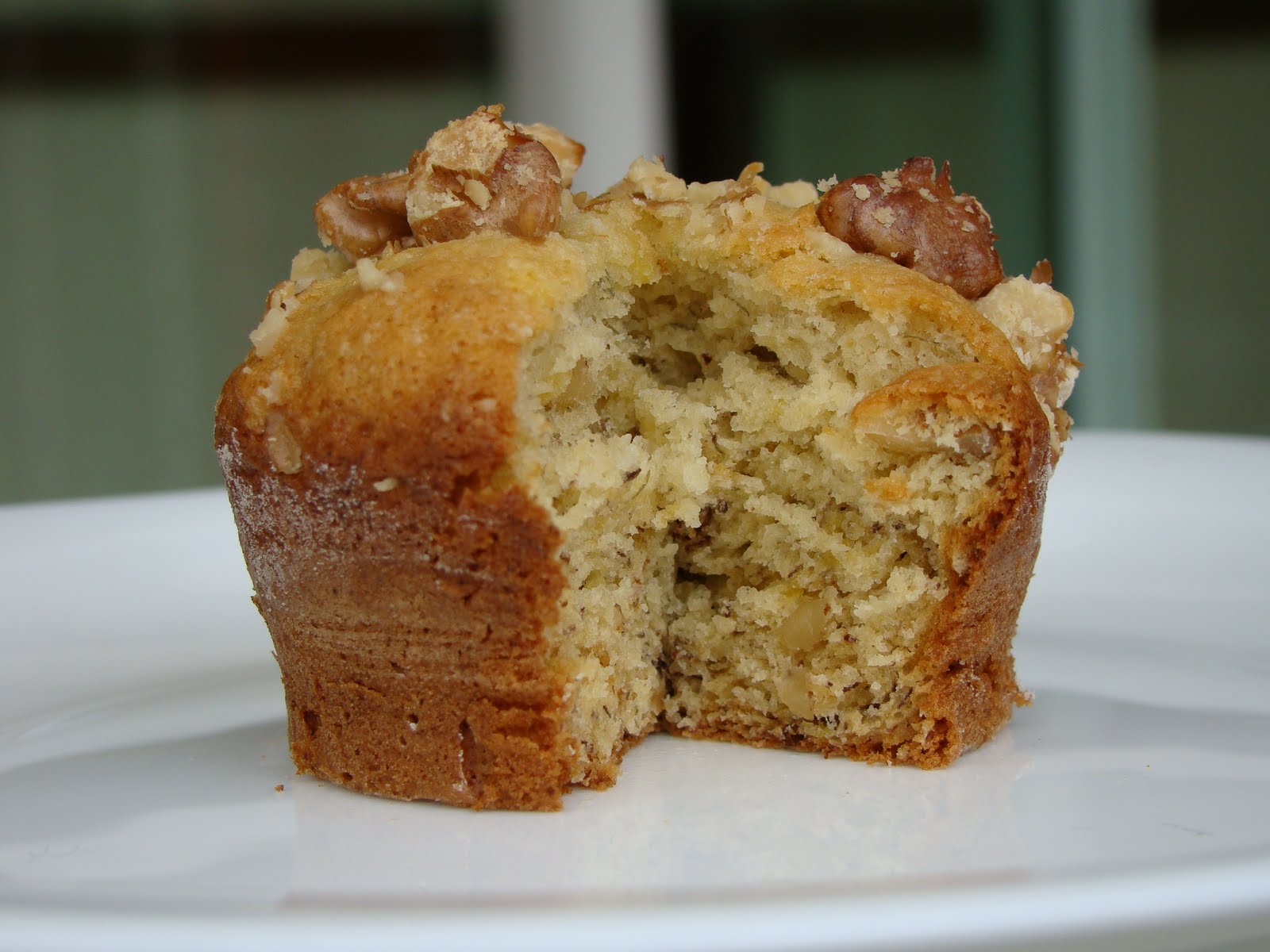 Manjericota Muffin de Banana e Nozes