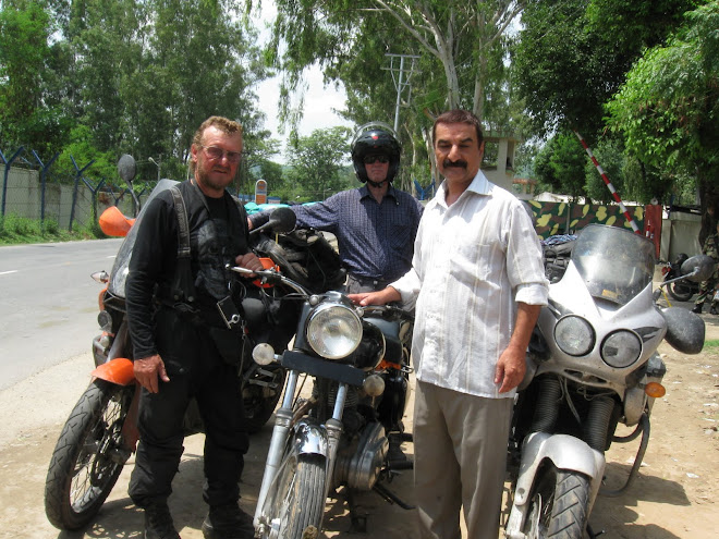 Royal Enfield Bullet rider introduced himself.