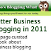 Blogging Business 2011 - Free Ebook