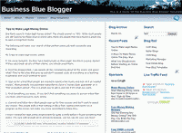 Business Blue Blogger Template