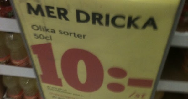 Särskrivning: Mer Dricka