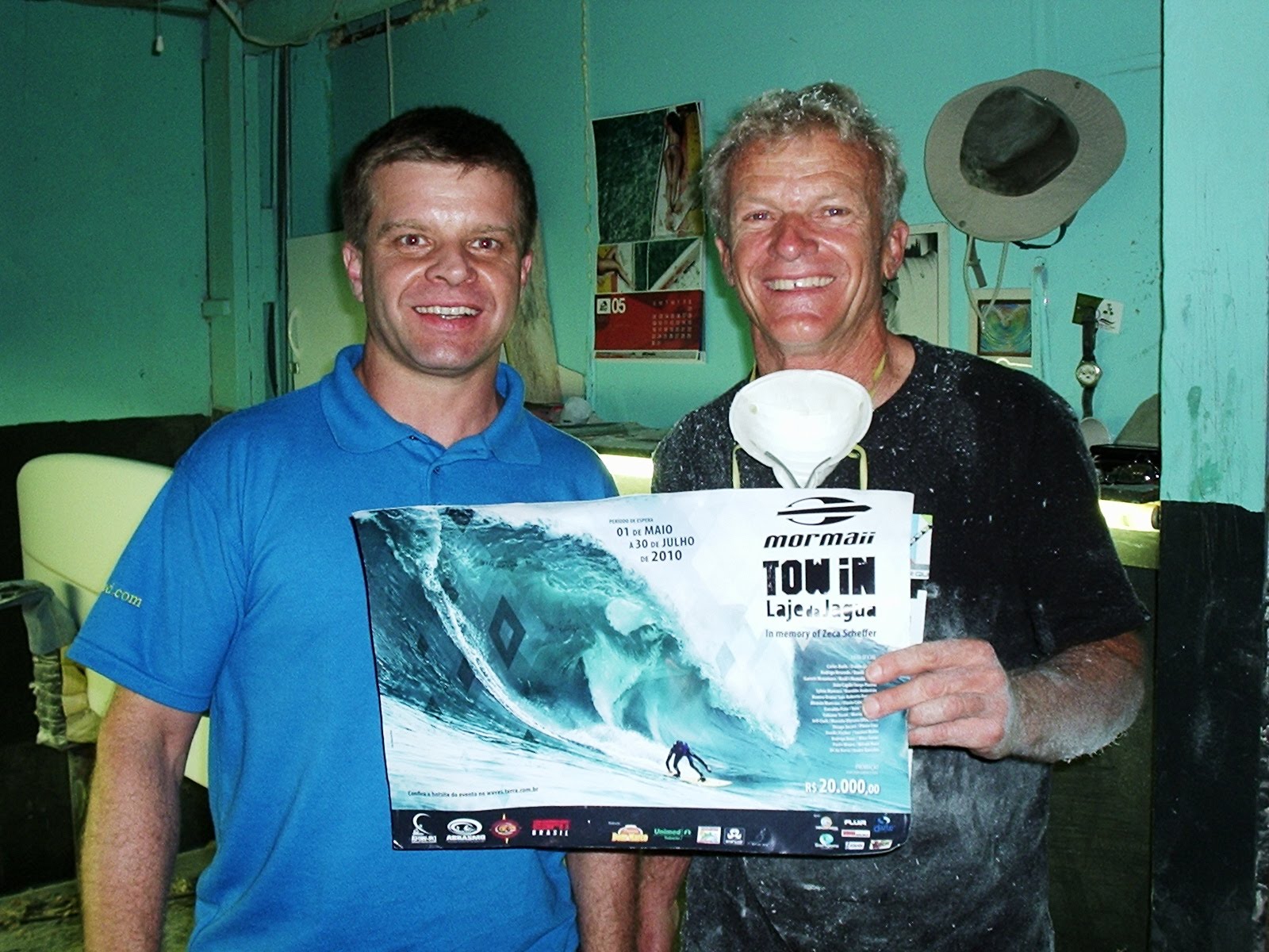 Jeff apresenta as ondas da Laje da Jagua para Gary Linden