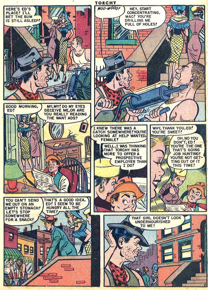 Pappy's Golden Age Comics Blogzine: Number 199: Carrying A Torchy