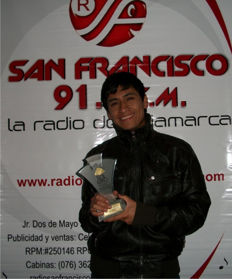 Danny Castillo considerado el mejor locutor juvenil en Cajamarca
