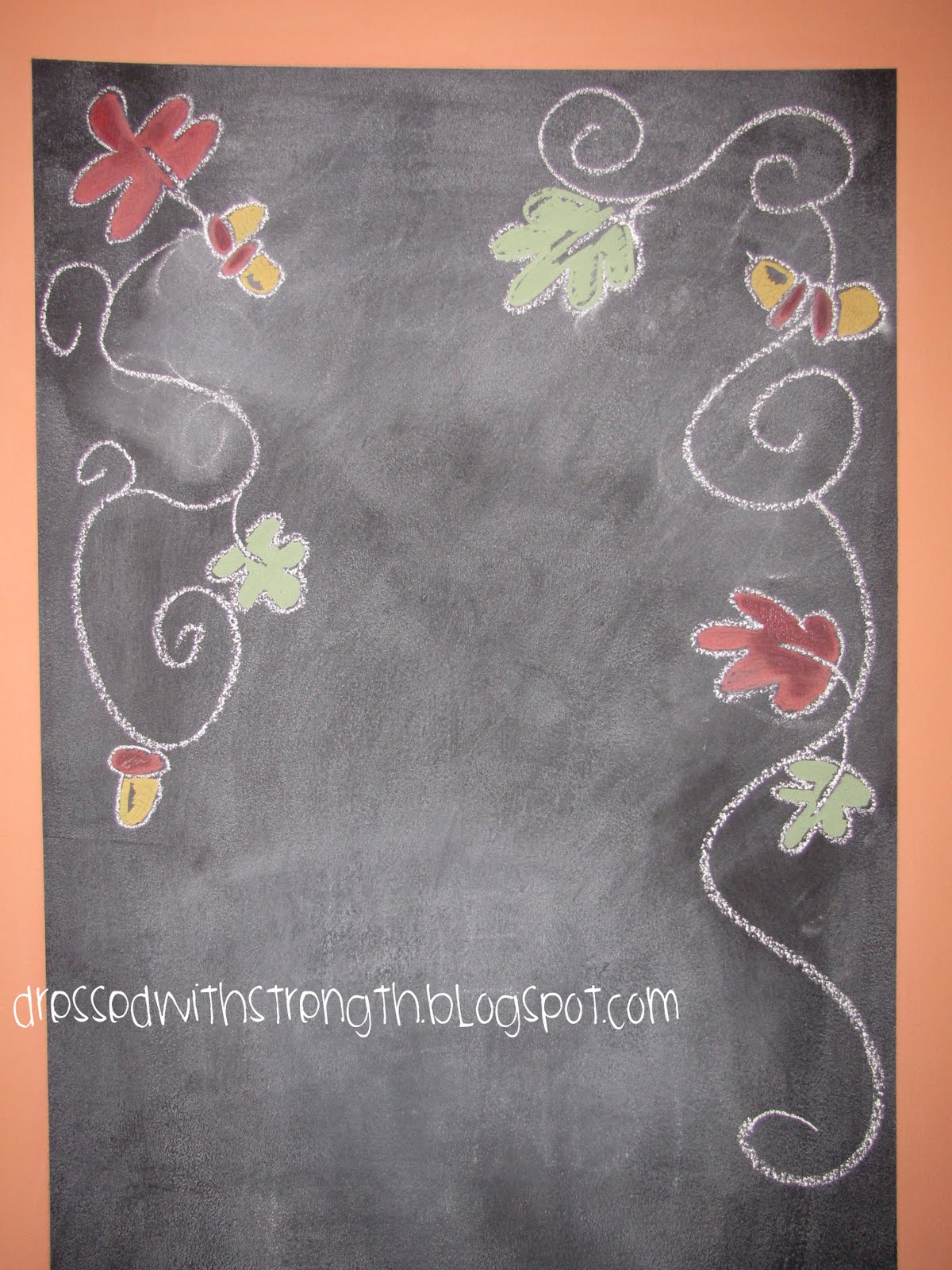 a little of this...: Chalk Wall with Tips