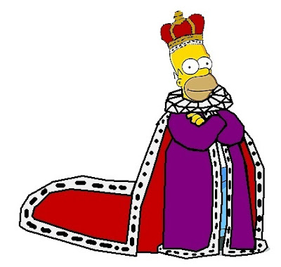 Homer Simpsons is the King of the world