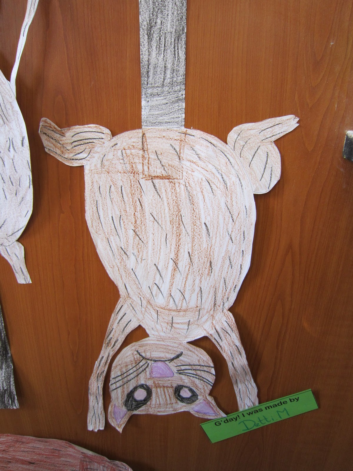 ESL Art Projects: How to draw a possum