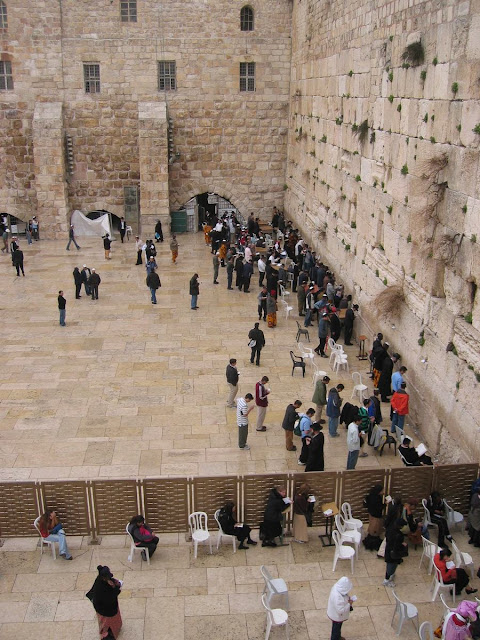 muro de Lamentaciones jerusalen desde la pasarela