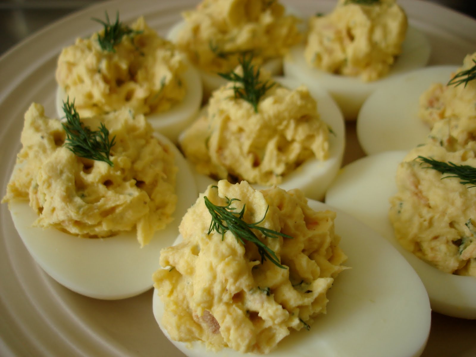 Worth Your Salt Smoked Salmon and Dill Deviled Eggs