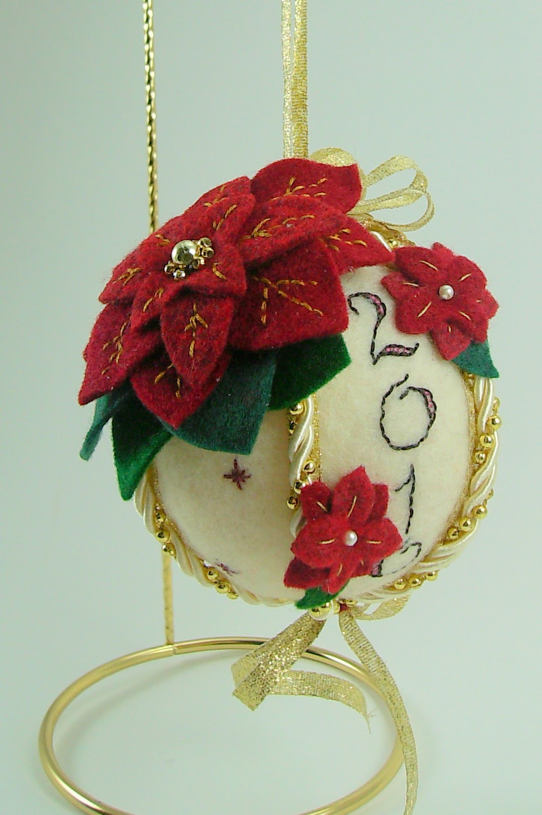 Quilted Christmas Ball Ornaments Bumbleberries Boutique