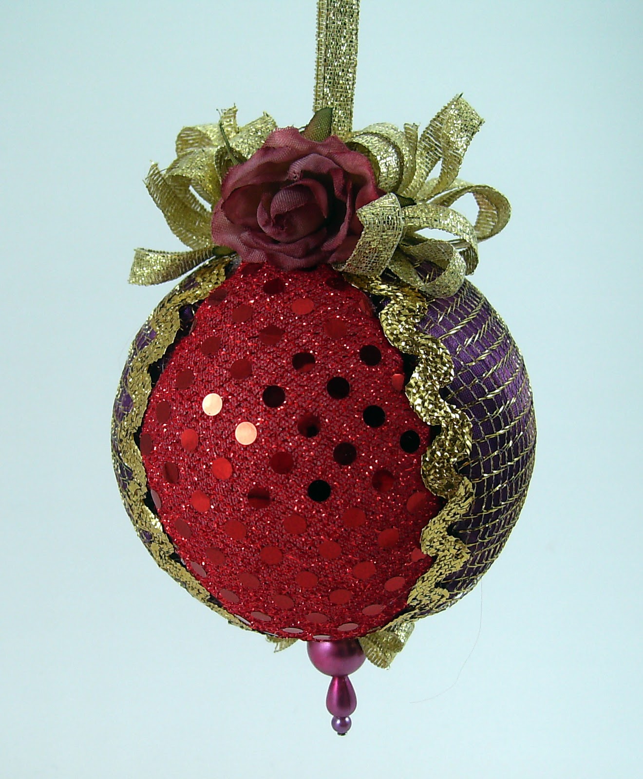 Quilted Christmas Ball Ornaments Bumbleberries Boutique