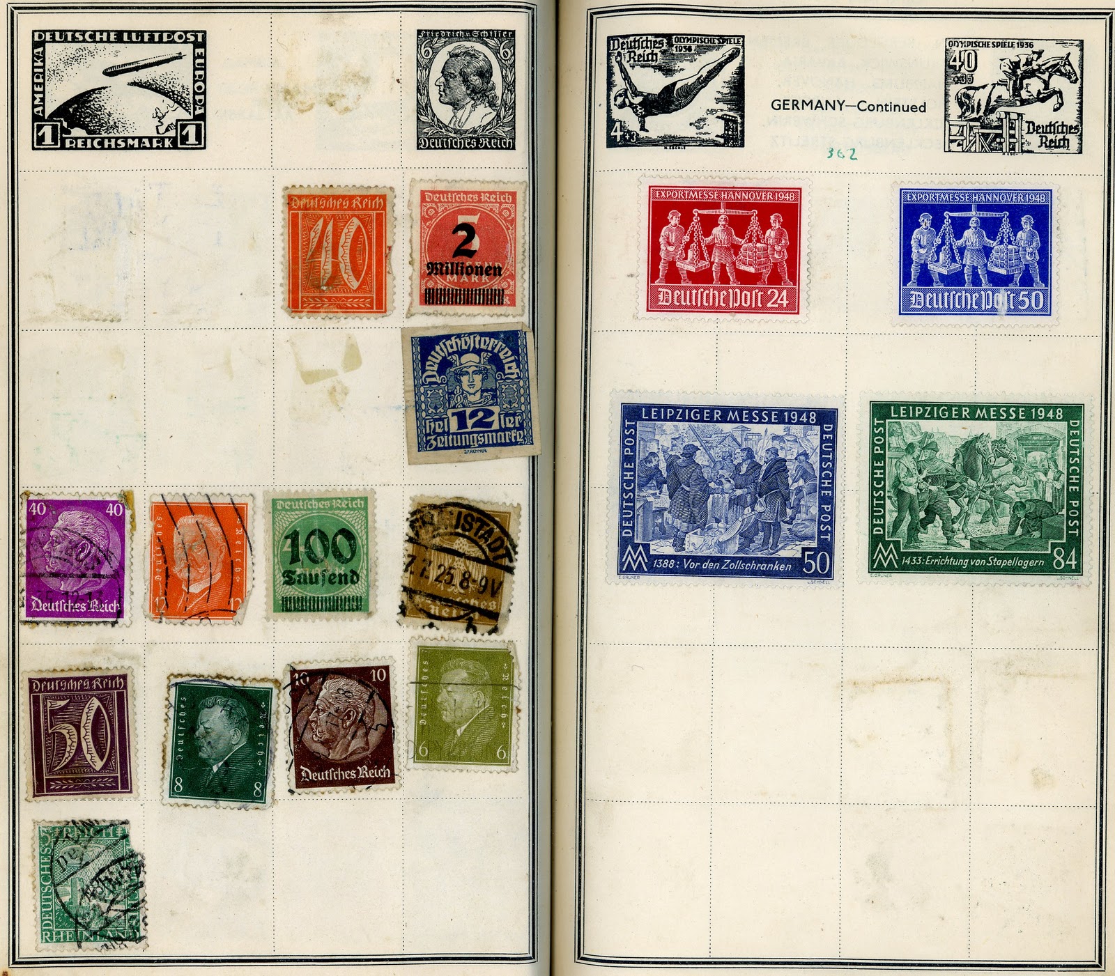 How much are my stamps worth ? A small collection of German Stamps