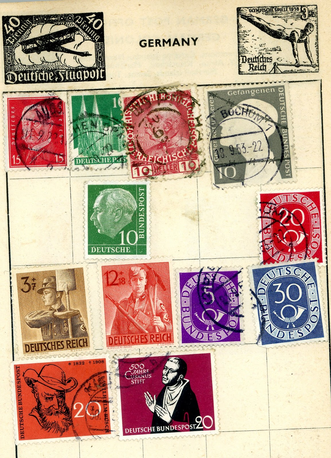 How much are my stamps worth ? A small collection of German Stamps