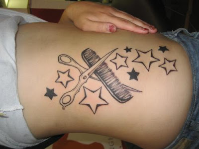 scissors and stars tattoo on girl Posted by i2n at 458 PM scissor tattoo
