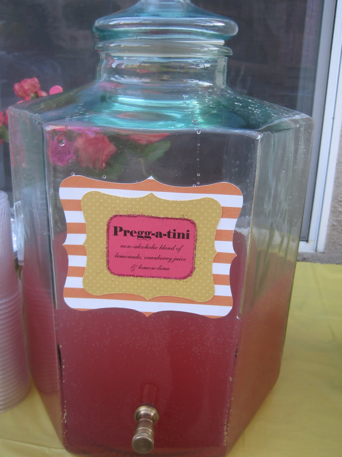 T PINK, YELLOW & ORANGE BABY SHOWER!