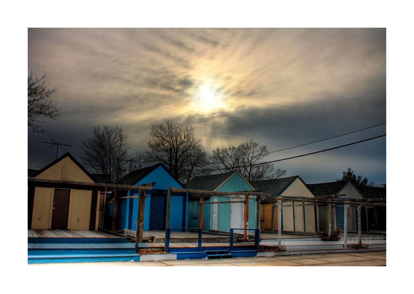 Thomas A. Craggs Fine Art Photography Winter In Tent City. Ocean Grove