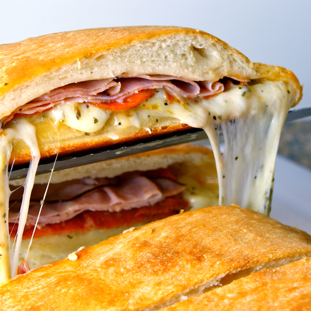 Ham And Cheese Stromboli With Frozen Bread Dough Bread Poster