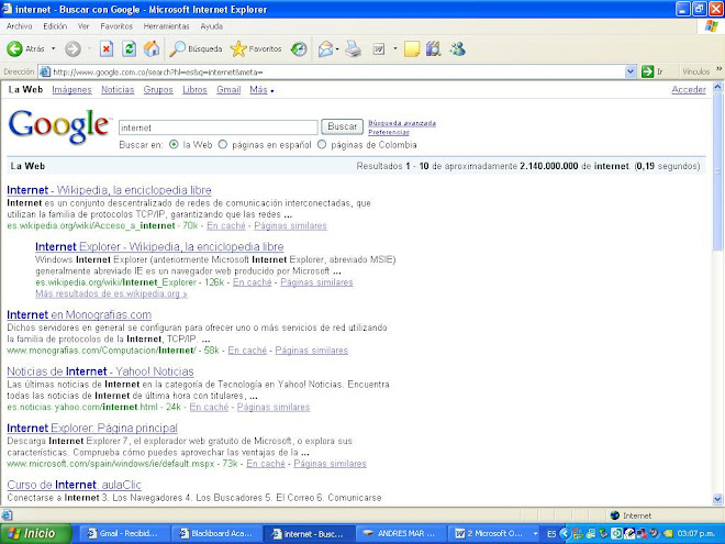 GOOGLE ENTRADA A INTERNET