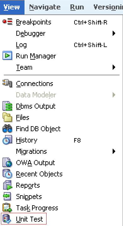 Computing: Oracle SQL Developer - UNIT TESTING