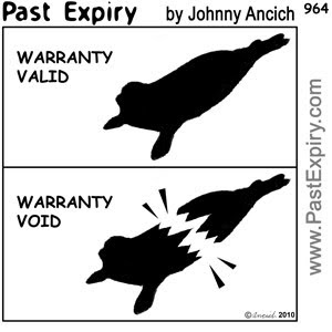 [CARTOON] Warranty Void.  images, pictures, cartoon, animals, pun, warranty, void