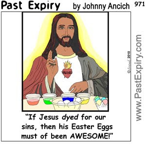 [CARTOON] Easter Eggs for Jesus.  images, pictures, cartoon, Easter, food, holiday, religion, pun