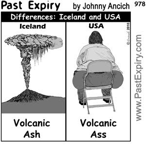 [CARTOON] Difference between Iceland and USA.  images, pictures, cartoon, diet, food, diarrhea, health, illness, men, women, US, 