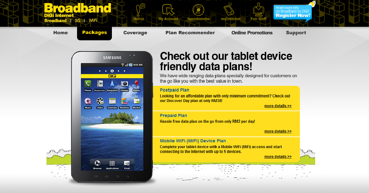 Aydee's reviews,views and ews... DiGi introduces Tablet plans