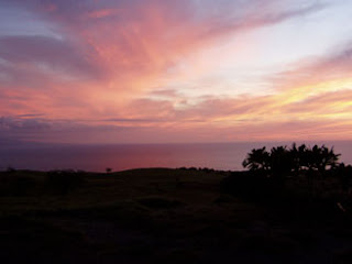 Hawaii sunset on the Kohala Coast