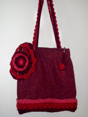 Carteira- tecido e crochet