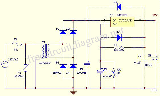 3.3 V Power Supply Schematic