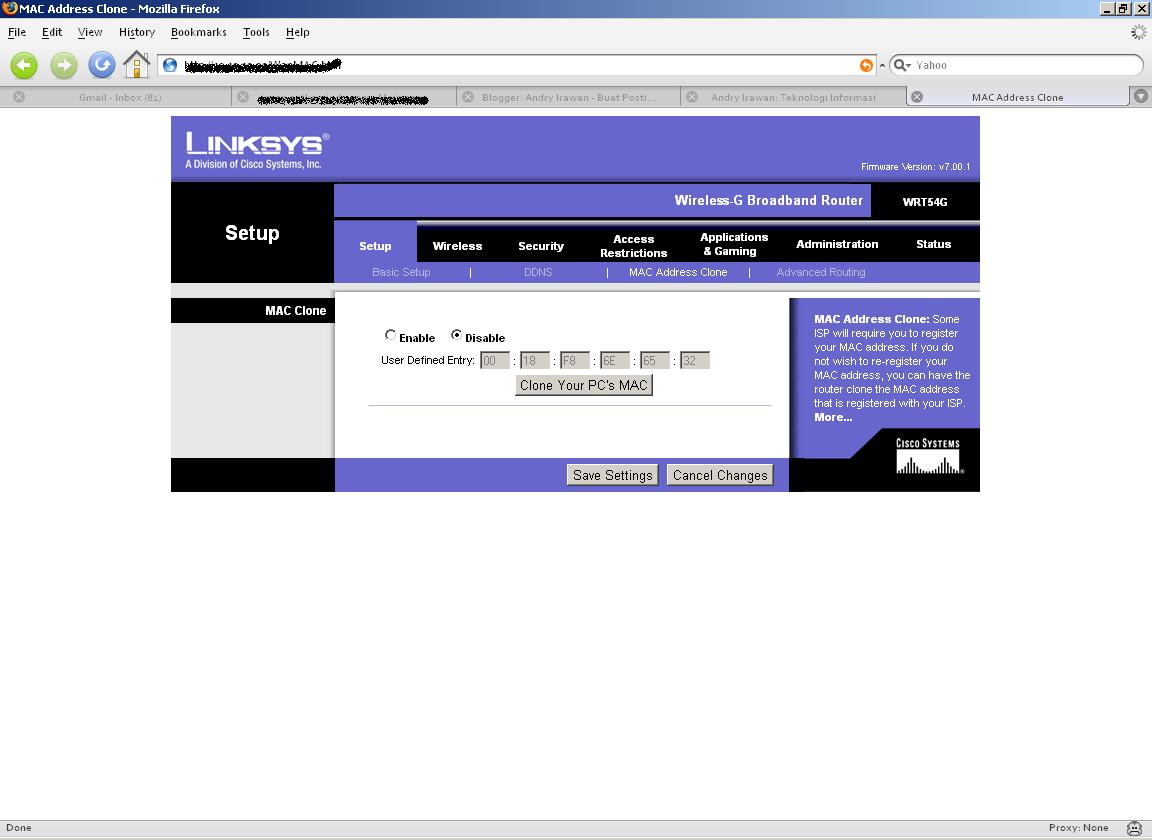 Sharing Internet dengan FastNet (First Media) | Agus Rachmat's Weblog