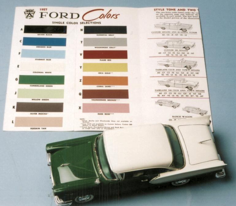 1956 Ford color chart #9