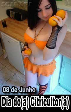mulher laranja