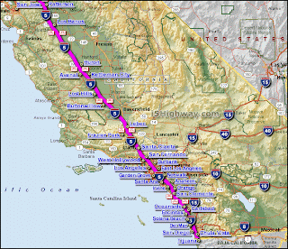 interstate 5 southern california map