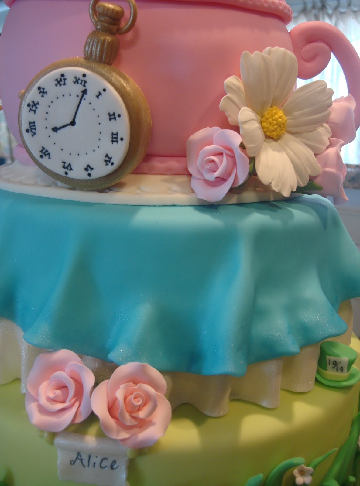 Debby's Cakes: An Alice In Wonderland Inspired Baby Shower Cake