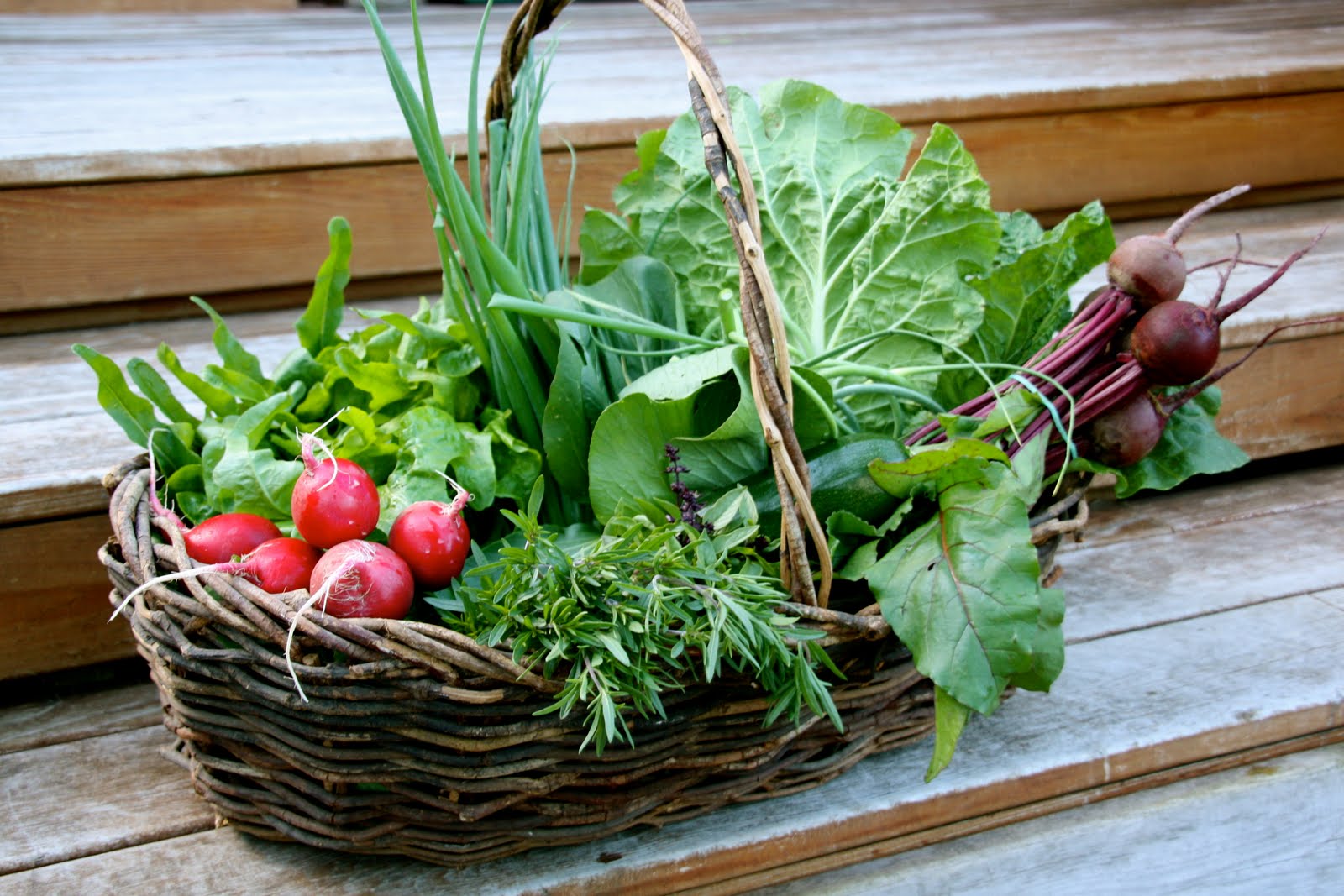 From the Kitchen to the Kouch Organic Vegetable Basket Inspires Dinner!