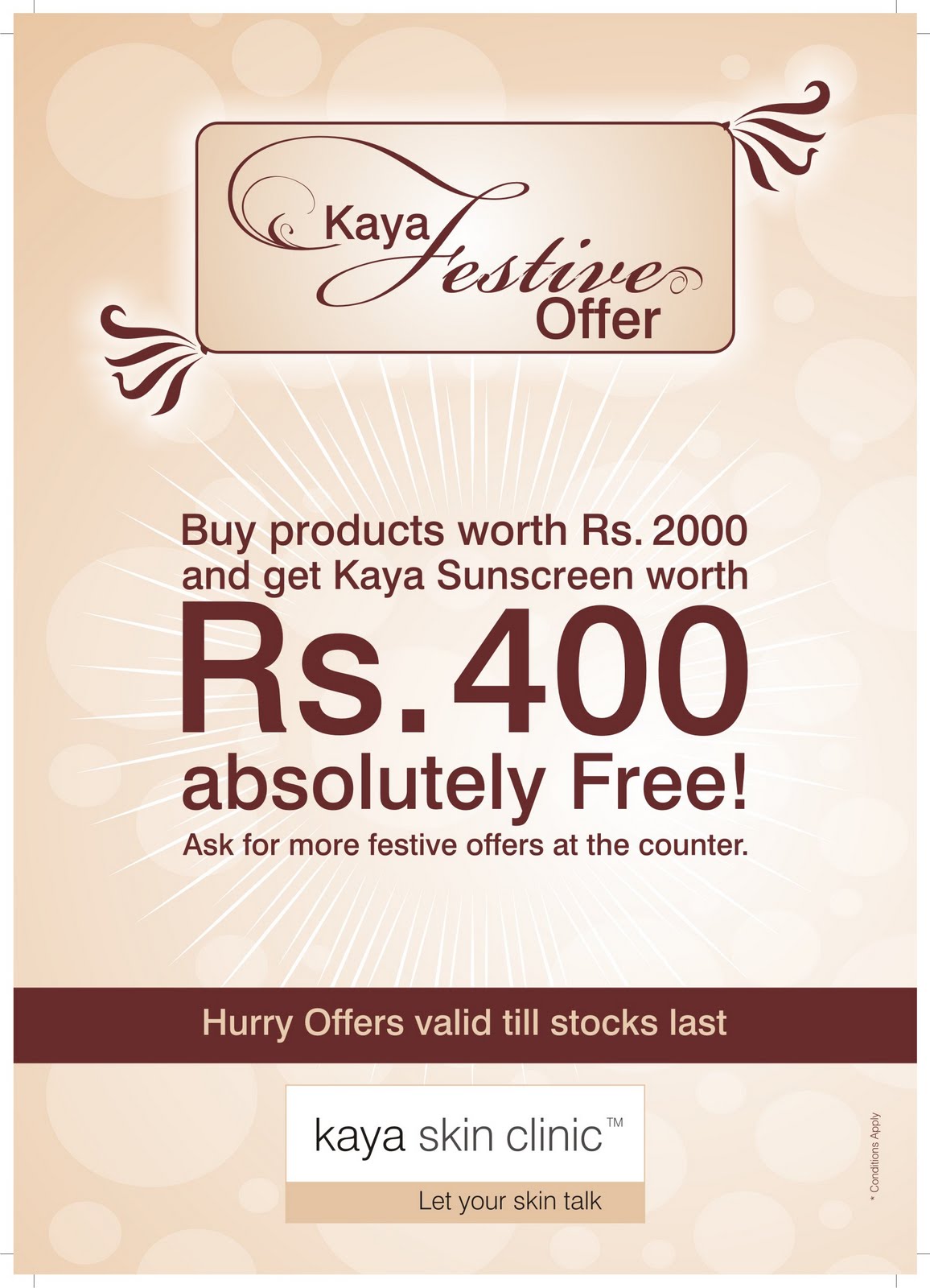 C R E A T I V E P R O F E S S I O N A L Festive Offer Tent Card for