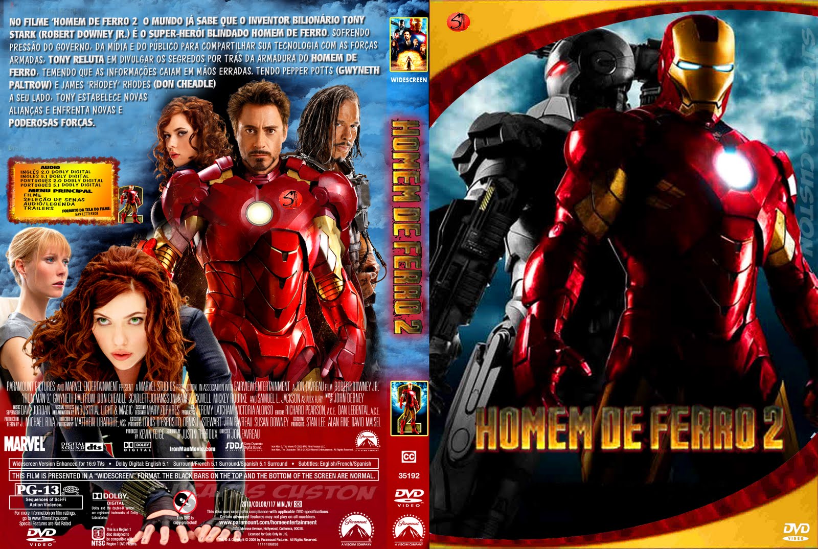 Capas Filmes Aventura Homem de Ferro 2