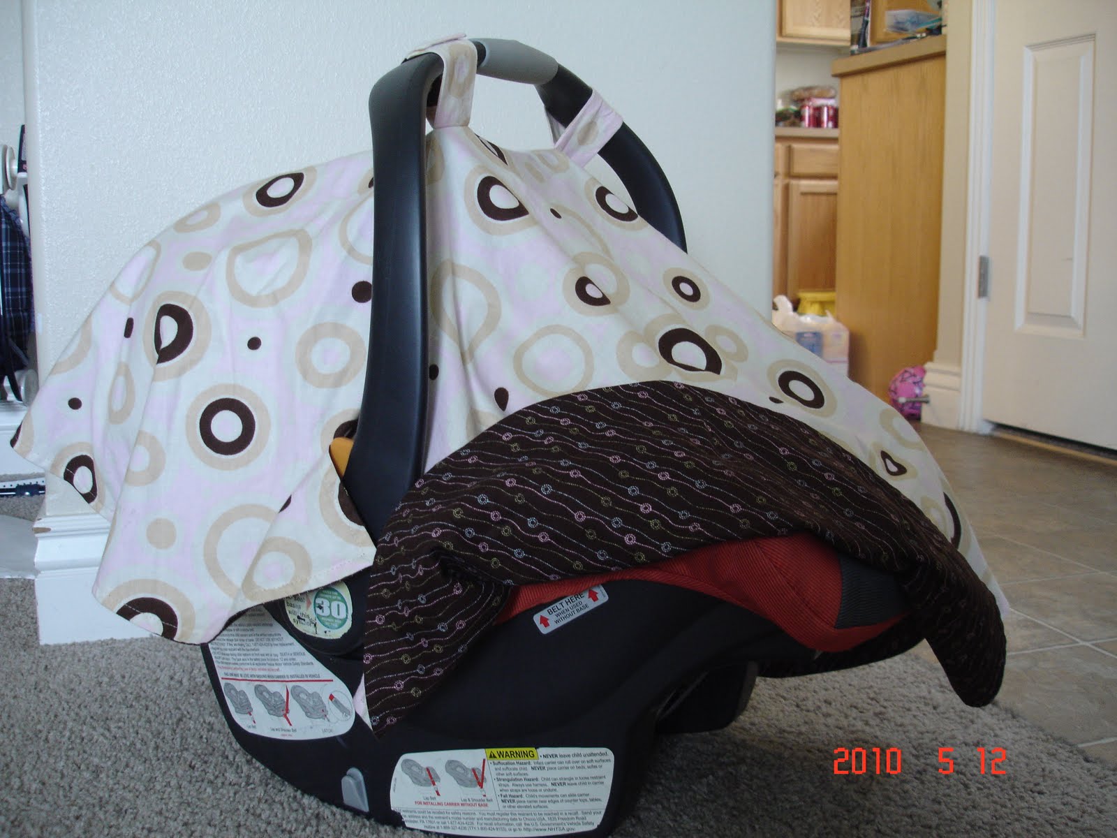 Homemade Baby Items Infant Car Seat Canopy 3040