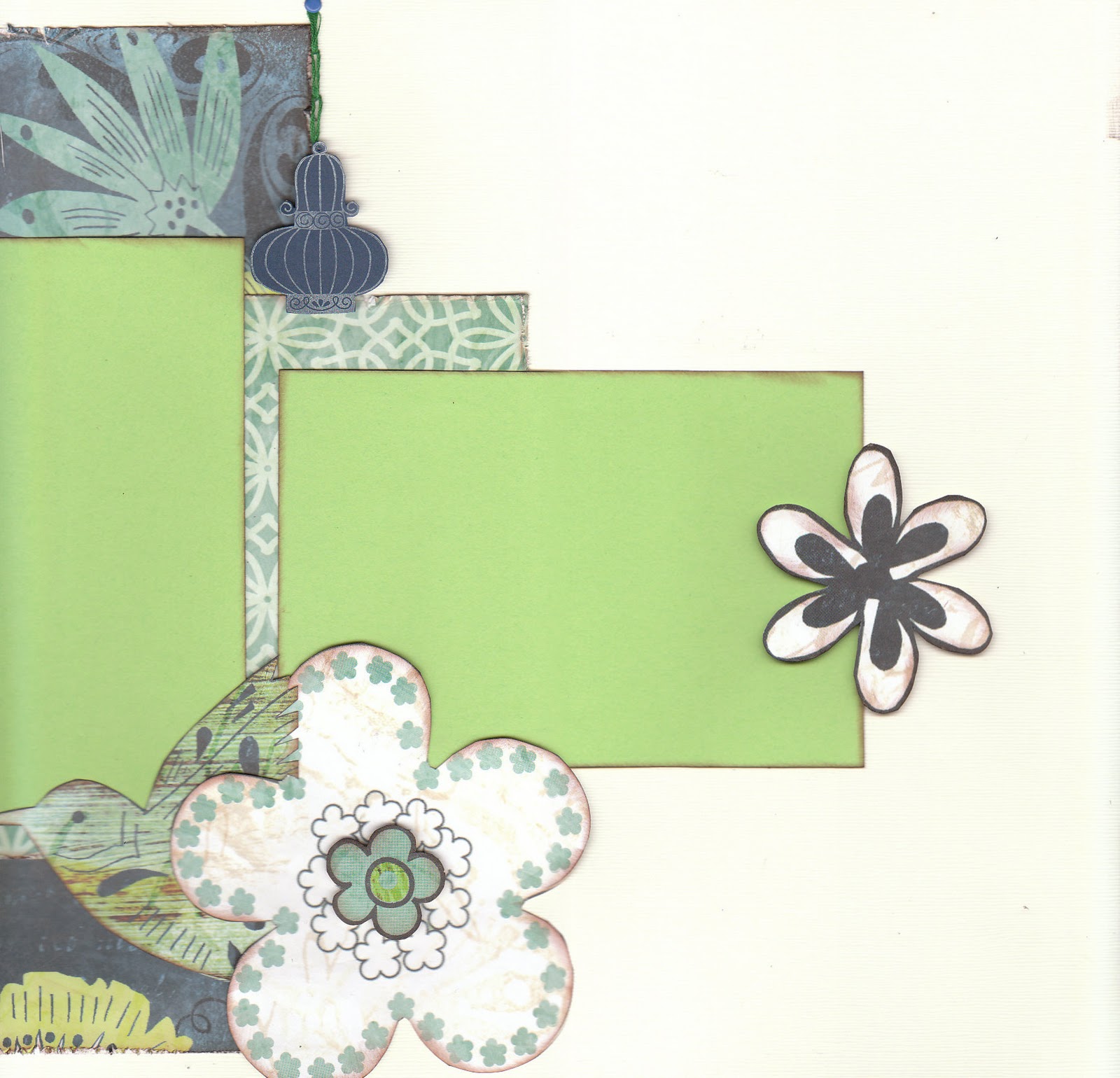 In My World Scrapbook layout kit Birds