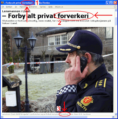 "Forverkeri" X 3