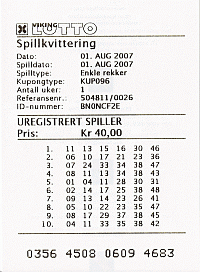 Spillkvittering