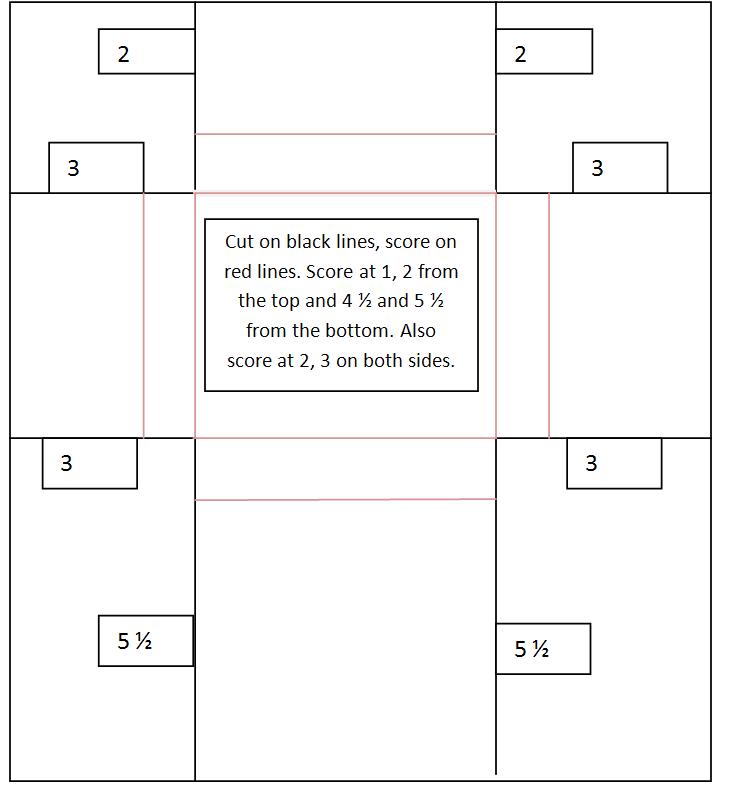 Paper Crafting with Creative Vision A2 Card box tutorial by Chelsea