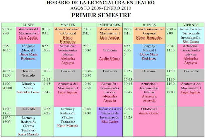 HORARIO